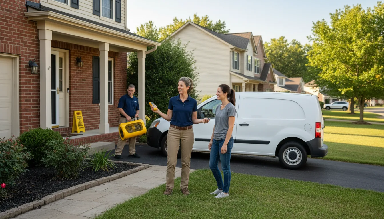 Residential water damage restoration in Blowing Rock, NC